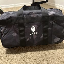 BAPE Black Camo Duffel Bag