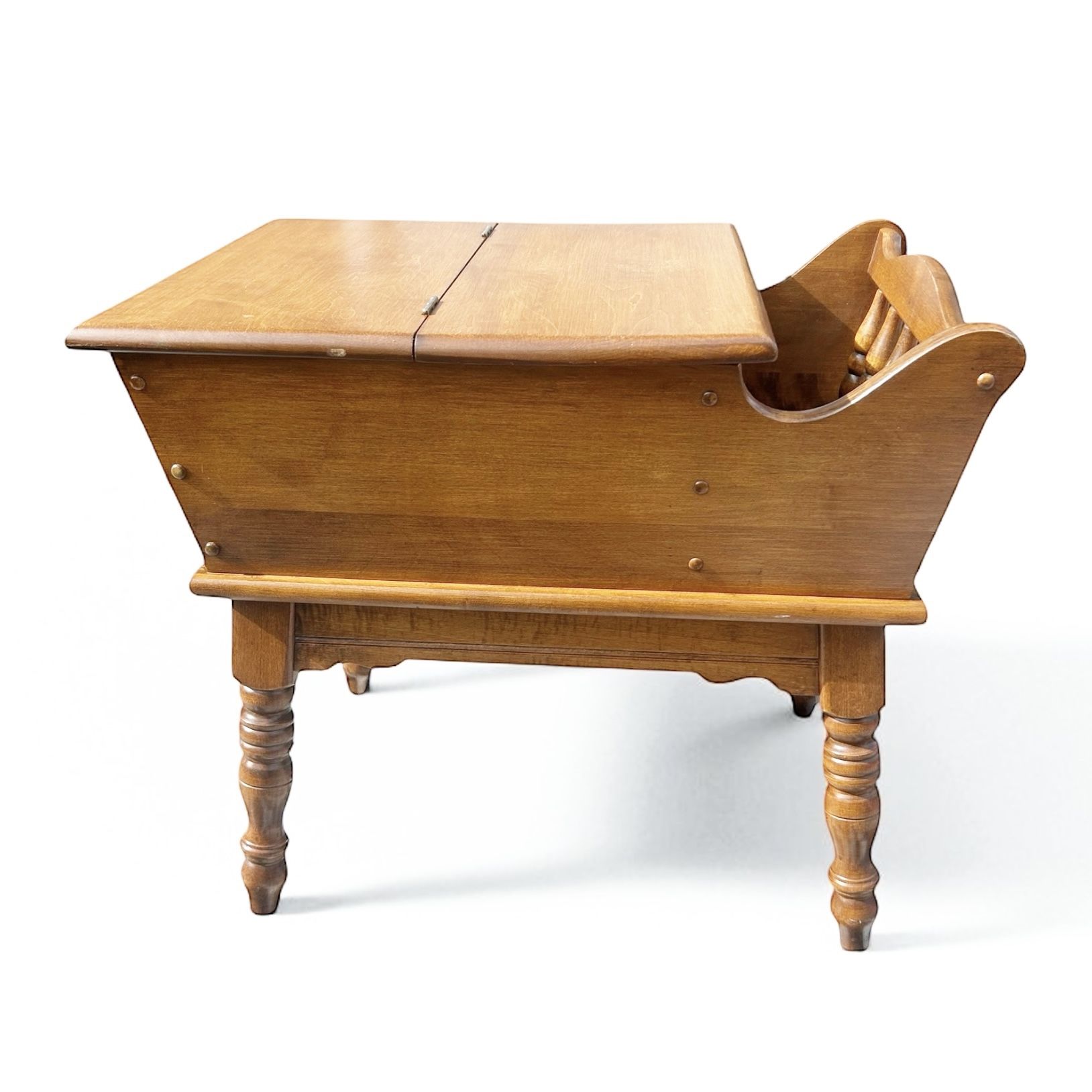 Vintage Colonial Style Dough Box Side Table