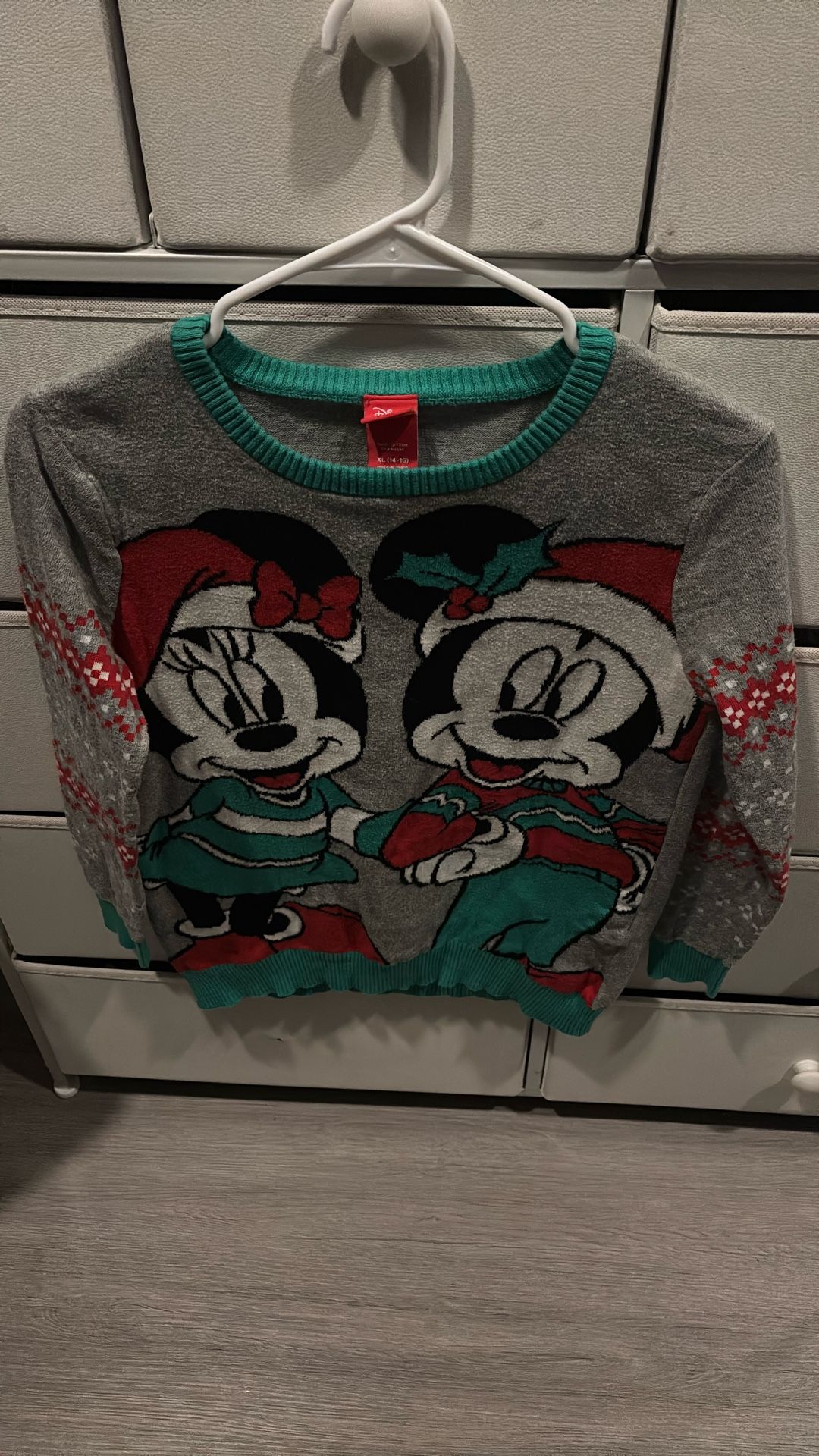 Disney Mickey And Minnie Christmas Sweater For Jrs