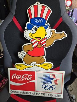 Vintage Coca Cola Olympics Sign