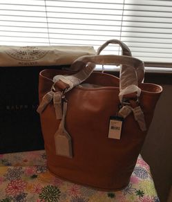 Ralph Lauren Leather Tote Bag
