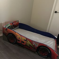 Toddler Cars Bed +Seally  toddler Mattress 