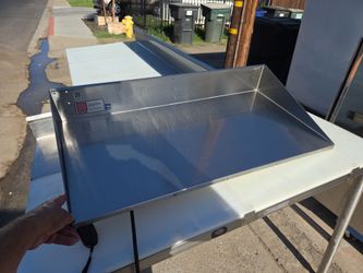 Heated Stainless Steel Wall Mounted Shelf