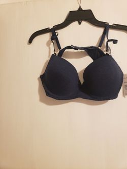 Speckled Blue Nautica Tee Shirt Push Up Bra New