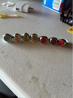 naruto akatsuki rings and sharingan rings