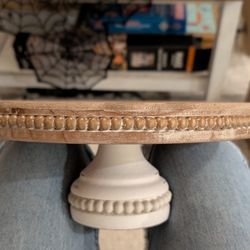 Rustic Beaded Cake Stand