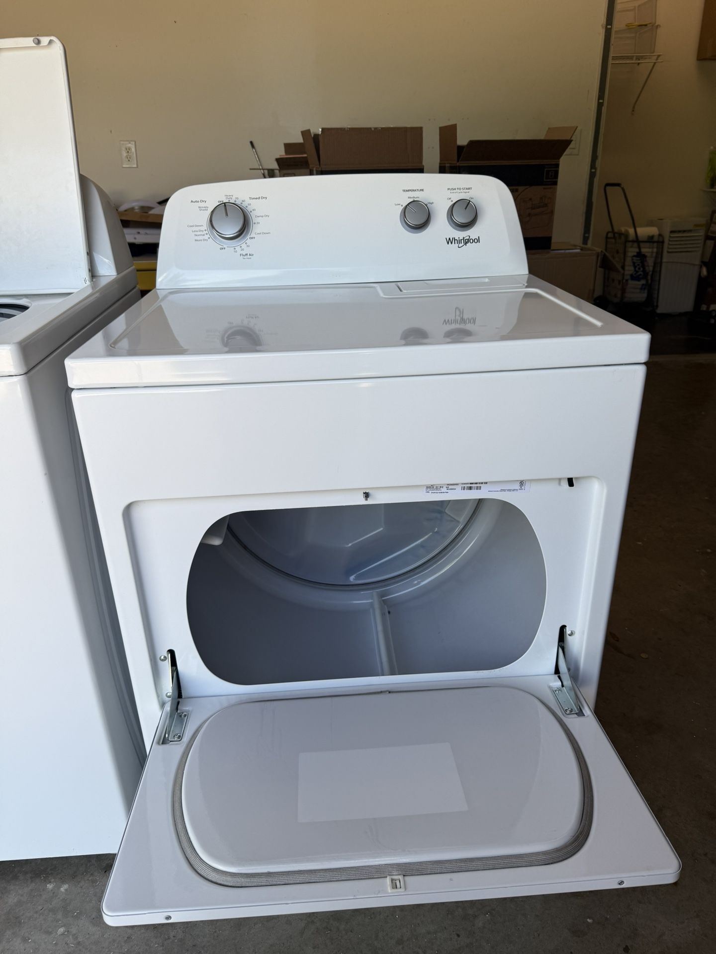 Whirlpool dryer almost like new, washer free