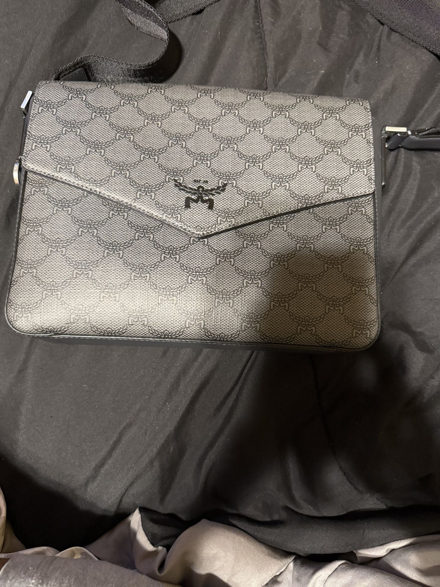 MCM Unisex Crossbody Bag Gray