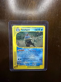 Feraligatr Holo 12/165 Expedition 2002 Pokemon Card LP/MP+ - E-Reader - DOUBLE SWIRL