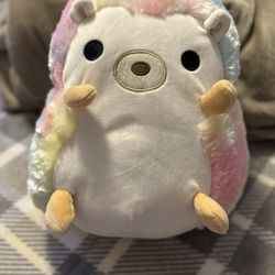 BRAND NEW WITHOUT TAGS 12 INCH BOWIE THE RAINBOW HEDGEHOG SQUISHMALLOW PLUSH  