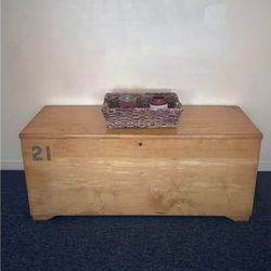 Handcrafted Pinewood Storage Locker/Hutch