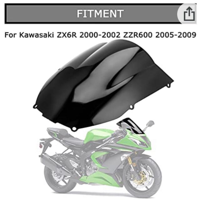 Windscreen Kawasaki Ninja ZX6