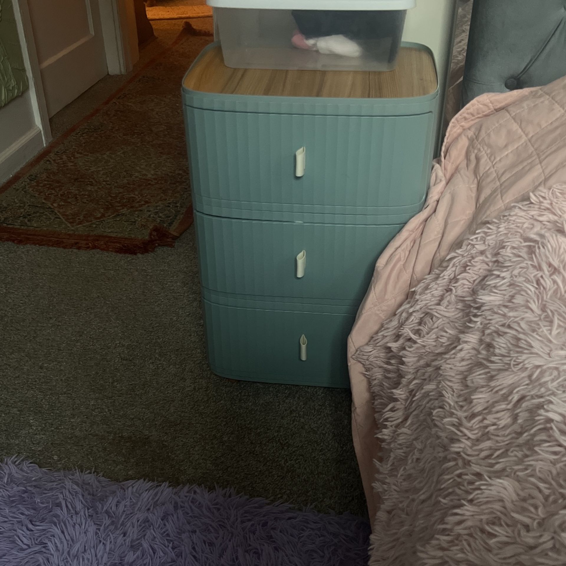 Two 3-drawer Organization Bins