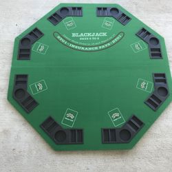 48” Octagon Poker And Blackjack Table Top