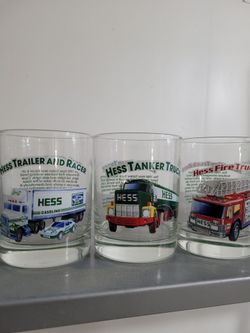 Hess Truck Collector Glasses Set of 4