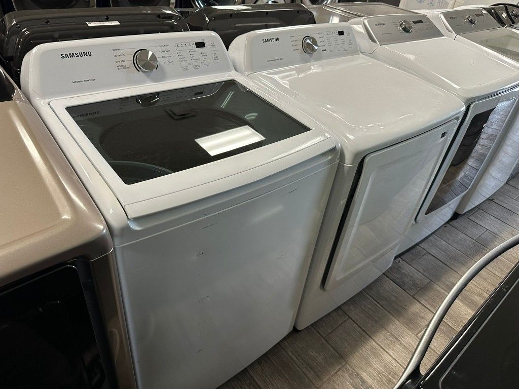 Samsung washer and dryer set electric with warranty