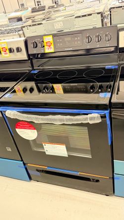 New Frigidaire Black Electric Stove Range