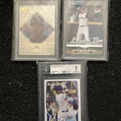 Baseball Cards Alex Rodriguez And Yasiel Puig All 3 Graded 9. $40 for all 3