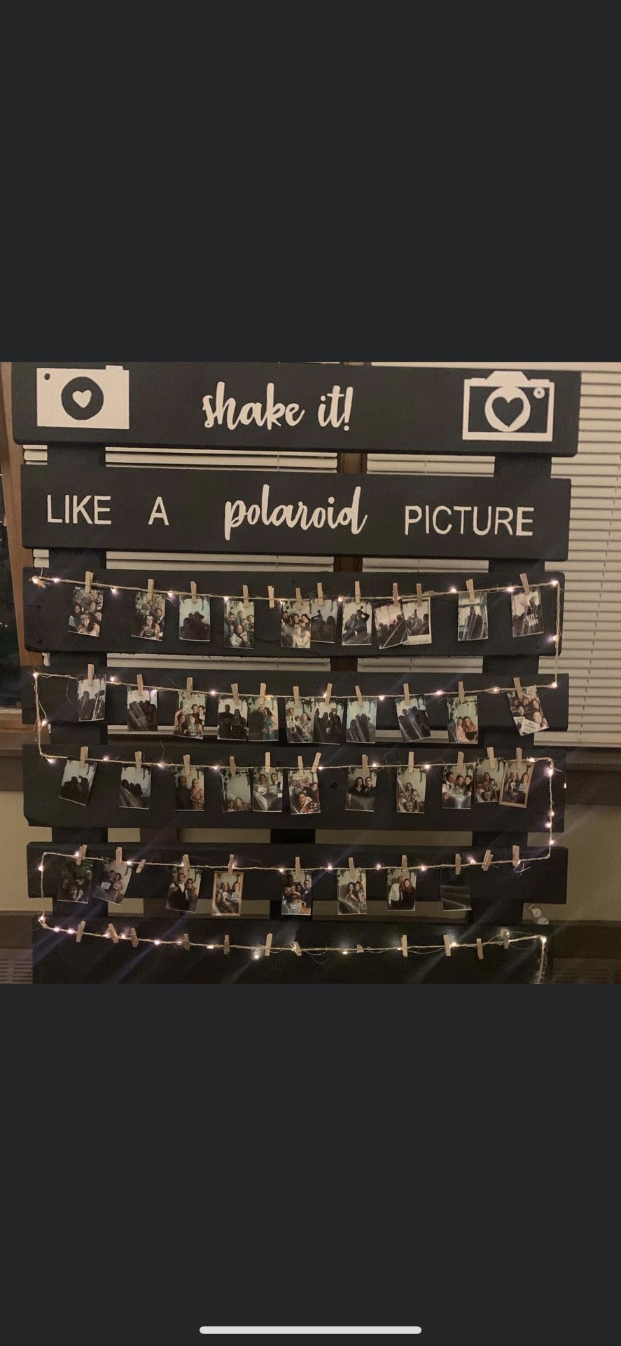 Polaroid Sign! (pallet, Wood, Wedding, Party)