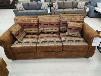 Pine Crest Brown Sofa