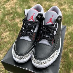Jordan 3 Black Cement Sz13 2018 DS