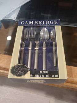 Fine Stainless Steel Tableware 45 Piece