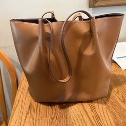A New Day Brown Tote Purse