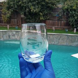 Etched Drinking Glasses