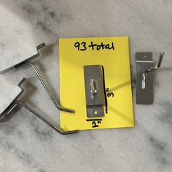 Slatwall Hooks (silver) 