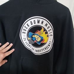 DUCK DOWN RECORDS RARE HOODIE LARGE