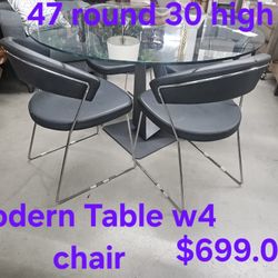 Table W 4 Chairs Modern We are located at 2811 East Bell road. Another Time Around Furniture.
