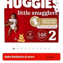 Huggies Sz 2 148ct