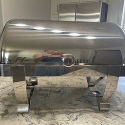 Vollrath 46520 Full Size Chafer w/ Roll-top Lid & Chafing Fuel Heat