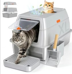 Metal cat Litter box