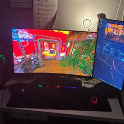 Msi 240hz And Acer 75 Hz Full gaming Set Up 