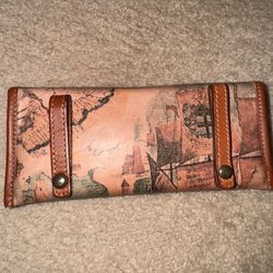 Vintage Leather Day Timer Eyeglasses Case, Can Be Worn On The Belt. Unique