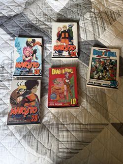 old school naruto and dragon ball Z books