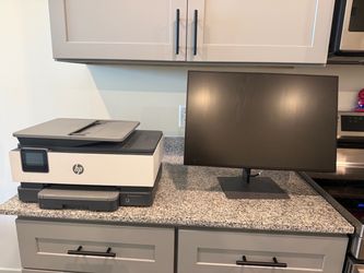 Monitor by HP and printer for sale