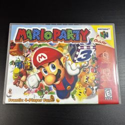 Mario Party for Nintendo 64 w/ Custom Case (1999)