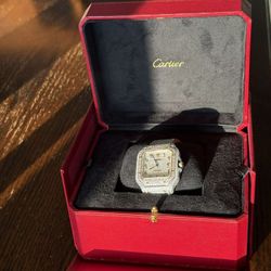 Iced out Cartier watch #2