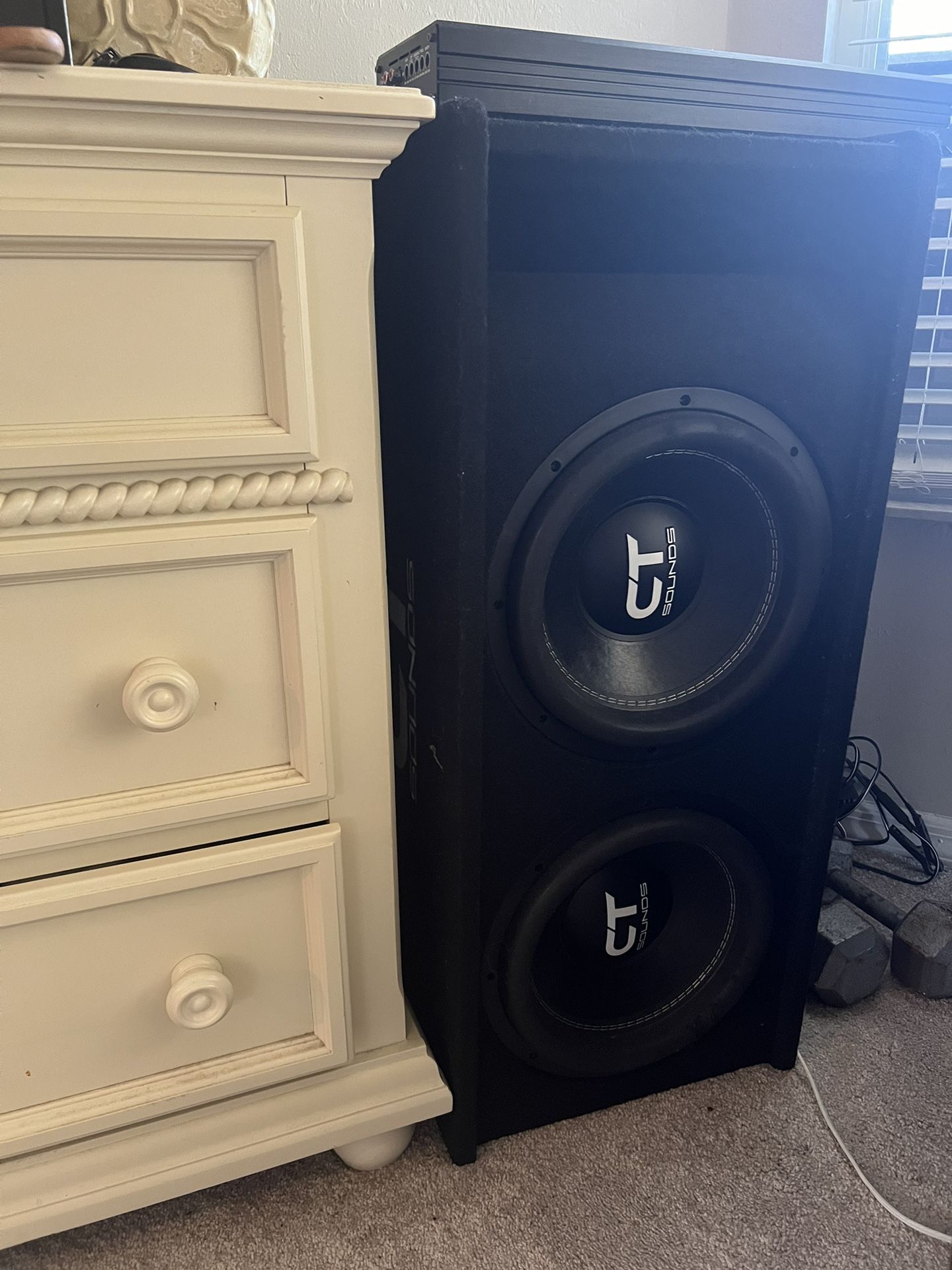 Two 12S In A Box With Amplifier