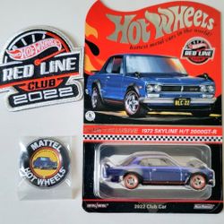 Hot Wheels RLC Club Exclusive 1972 Skyline H/T 2000 GT-R- Blue