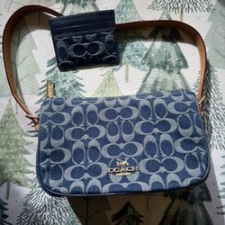 Kailey Denim Shoulder Bag