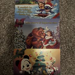 Disney Movie Club Happy Holidays Collectible Postcards