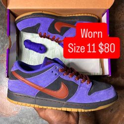 Size 11 “Persian Violet” Nike SB Dunk Low