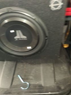 12 inch JL Audio subwoofer and box