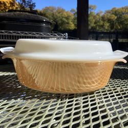 1950s  Fire King Oval Casserole Dish