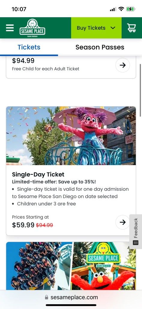 Sesame Street Tickets