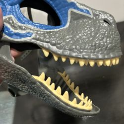 Jurassic World VELOCIRAPTOR BLUE Dinosaur Dino Mask Raptor Movie World