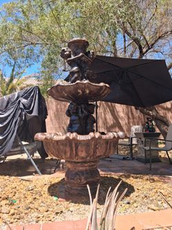 Large Stone fountain.